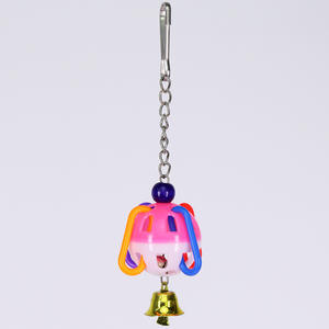 Milieuvriendelijk Vogelspeelgoed Acryl Bel Gesp Plastic Speelgoed Bal Vogelkooi Hanger Decoratie Voor Papegaaien Moerassige Vogel Benodigdheden - Product Image 1