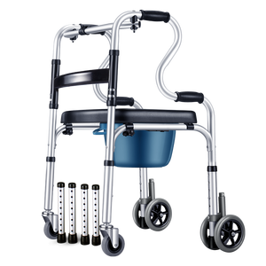 Folding Mobility Aluminum <strong>Frame</strong> <strong>Walker</strong> Walking Aids for Adults - Product Image 3