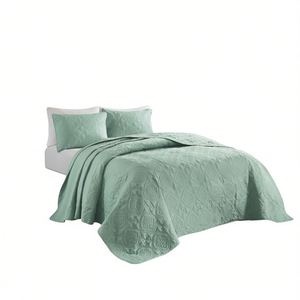 Ensemble de couvre-lit réversible Db, 3 pièces, couvre-lit taille King Queen, motif jacquard, polyester, literie de chambre à coucher - Product Image 1