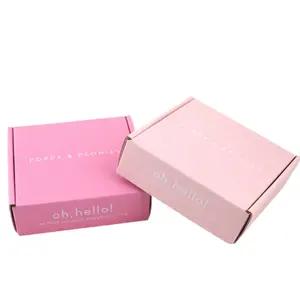 Custom Pink Matte Lamination Corrugated Paper Tuck Top Box Large Cardboard Box Packaging For Clothes