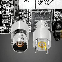 Connecteur RF miniature à souder Triax TRB BNC triaxial femelle à montage sur panneau TRB-KE en laiton 1P PCB 3 broches 12V 1.5A