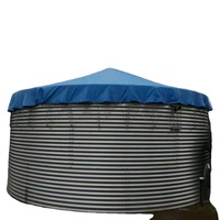Tanque de água de chuva, tanque de água de 100m3 200m3 300m3, aço galvanizado grande, tanque de armazenamento de água para irrigação