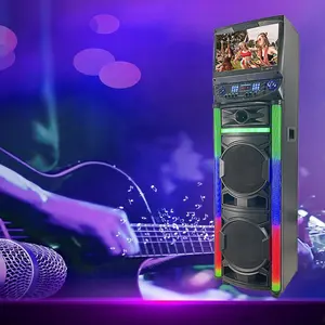 Orador azul do DJ do karaoke do dente com poder superior e 15,4 "tela táctil