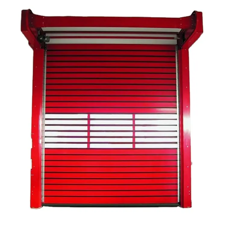 Hard Fast Sprial Metal Roll Up Doors Fast Rolling Door Dustproof High Speed Roll Up Door Customized industrial metal roller