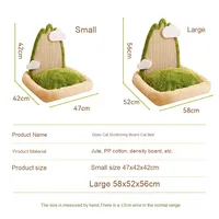 Arbres à chat écologiques très vendus, grattoir durable en bois pour chat avec lit, sisal anti-déchirure non pelucheux