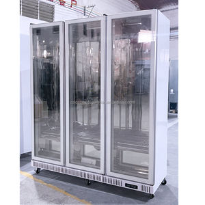 Vitrine réfrigérée à air froid en acier inoxydable à 3 portes, chambre froide pour les fleuristes - Product Image 1