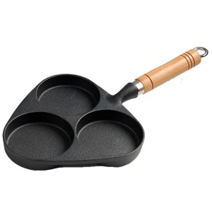 Venta al por mayor Suministro de fábrica Precio de fábrica Sartén antiadherente de hierro fundido con 3 tazas de tortitas de huevo Sartén para tortillas sartén para hamburguesas - Product Image 4