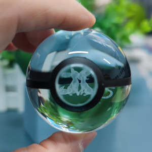 45 รูปแบบ 5 ซม.Poke Cyndaquil <span class=keywords><strong>Wartortle</strong></span> Snorlax Eevee Charmanderแก้ว 3D ลูกบอลคริสตัลส่องสว่างอะนิเมะ - Product Image 6