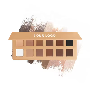 Fard à paupières personnalisé 12 couleurs, marque privée, nude mat, végan, sans cruauté, haute pigmentation, waterproof - Product Image 4
