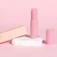 Mini stick hydratant rose, baume hydratant pré-maquillage, double usage pour les lèvres et les joues
