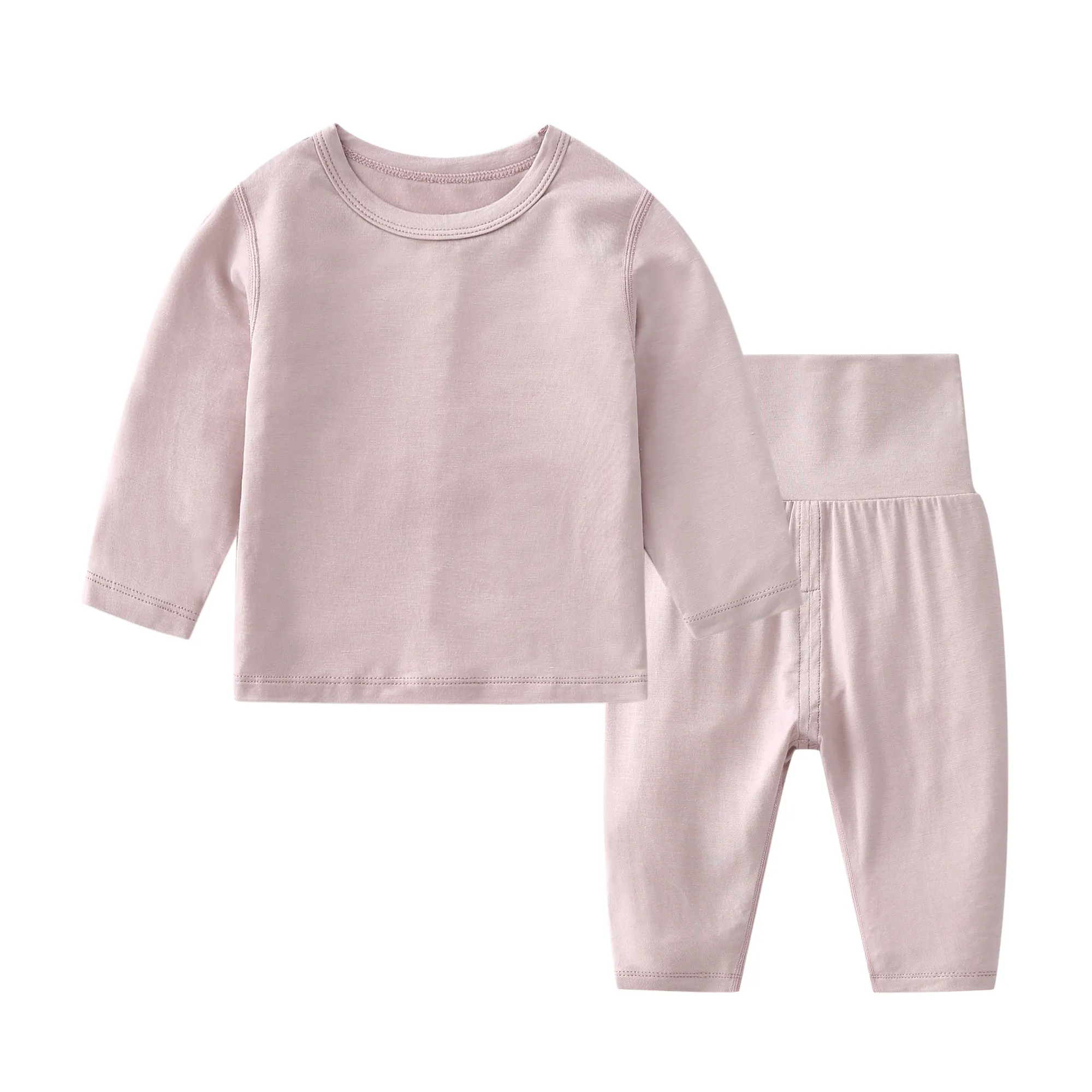Wholesale baby autumn clothes baby pajamas set winter base layer ultra thin baby clothes