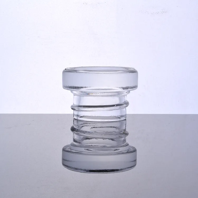 Tapa de botella de vidrio de boca de tornillo transparente Tapa de botella superior plana