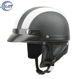 Casques de moto rétro pour femmes et hommes, style vintage, relaxation, style rétro, demi-<span class=keywords><strong>casque</strong></span> ouvert - Product Image 1