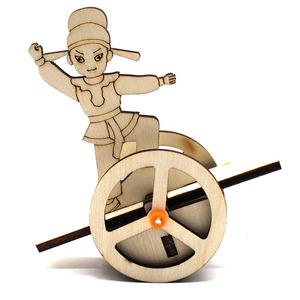 Juguete de equilibrio de madera, modelo de bailarina acrobática, kit de ciencia educativa DIY para niños de 4 a 6 años - Product Image 5
