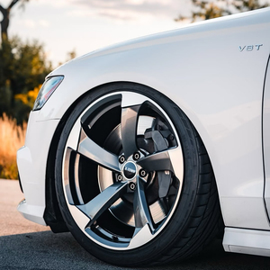 Jantes forgées en alliage d'aluminium brossé argenté à 5 branches 17 18 19 20 21 22 5x114.3/5x120/5x112/5x115 pour <span class=keywords><strong>Audi</strong></span> A4 S4 RS5 RS7 B9 B8 - Product Image 1
