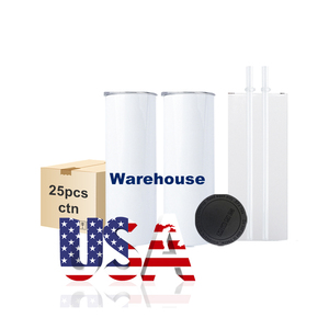 KOCDAM USA Warehouse Bulk 20oz Stainless Steel Double Wall Heat Press Sublimation Eco-Friendly Party Skinny Straight Tumbler - Product Image 4