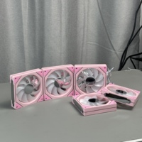 Ventilateur de boîtier d'ordinateur NPC 5Pro 120 mm ARGB, roulement à fluide, 26 dBA silencieux, options rose/noir/blanc, vente directe d'usine