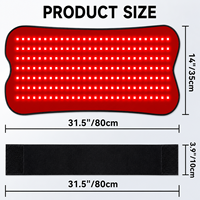 Tapis de thérapie LED portable personnalisable pour animaux de compagnie, soulagement de la douleur pour le corps, les mains, les pieds, la tête - Coussin lumineux infrarouge rouge 28W, usine OEM ODM