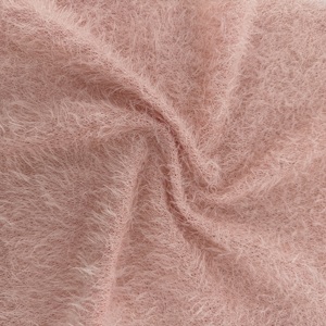 Tissu tricoté à l'aiguille longue et épaisse, 95% Poly 5% Spandex, 280GSM, 150cm, chaud, doux, moelleux, teint, extensible, pour robe pull fille - Product Image 3