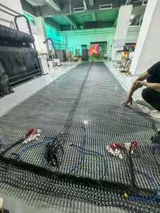 Siêu mỏng dệt <span class=keywords><strong>LED</strong></span> màn hình mềm mại cho ngoài trời chuyến bay hiển thị <span class=keywords><strong>P20</strong></span> P15 P30 trong suốt kỹ thuật số Áp phích kỹ thuật số biển hiển thị - Product Image 3