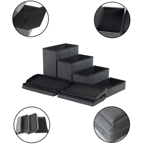 Cầu Thang Cho Chó Gấp <span class=keywords><strong>4</strong></span> Bậc Có Thể Gập Lại Cầu Thang Cho Chó Với 2 Hộp Đựng Cho Chó Và Mèo - Product Image 4