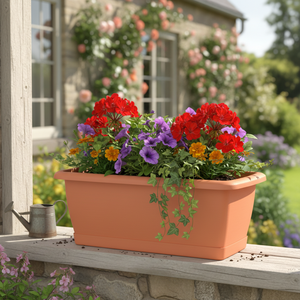 Vaso in plastica Respana color terracotta 59 (lunghezza) x 18,4 (larghezza) x 14,5 (altezza) cm - Product Image 3