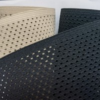 Sangle en toile à mailles respirante en nylon, confortable, à maintien ferme, avec perforations, motif chevrons, pour extensibilité abdominale
