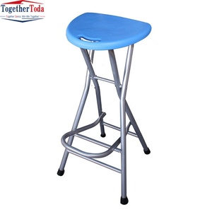 Chaise pliante portable à pieds hauts en plastique pour la pêche, le balcon, l'extérieur, confortable, avec repose-pieds, également utilisable comme chaise de prière musulmane - Product Image 5