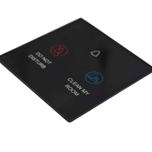 Campanello Personalizzabile per Hotel, Schermo Touch Smart Anti-riflesso, Copertura Protettiva Nera, Parete Divisoria Ultra Trasparente per Bagno - Product Image 3