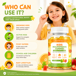 Gummies multivitaminés <span class=keywords><strong>pour</strong></span> enfants sans sucre, compatibles Keto, marque privée, <span class=keywords><strong>pour</strong></span> des <span class=keywords><strong>os</strong></span> solides - Product Image 2