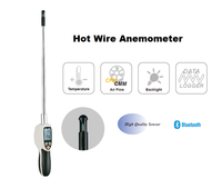 CEM DT-1880 Digital portabel, alat pengukur kecepatan, pencatat Data, Anemometer, Kawat panas, pengukur aliran baling-baling, Alarm, kecepatan