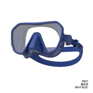 कस्टम लोगो पीसी फ्रेम तरल सिलिका जेल स्कूबा डाइविंग मास्क वयस्कों के लिए समशीशीशा आधा चेहरा स्नॉर्कल मास्क - Product Image 3