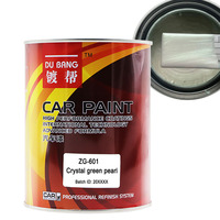 Peinture automobile professionnelle pour la retouche avec système de teinture, peinture automobile vert cristal nacré
