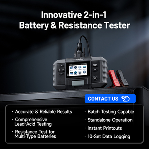TOPDON BT600 Plus 3,5 Zoll Unterstützt 10-Satz-Datenprotokollierung Mit Sofortiger Thermodruckfunktion Eingebauter Akku Autobatterietester - Product Image 2
