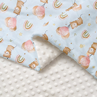 Baby-Beruhigungsdecke Klassisches Bärenmotiv Dreischichtige Schwere Sensorische Minky Dot Weiche Säuglingsbettwäsche GRS OEKO TEX Fabrik