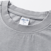 Camiseta de Verano para Hombre, de Manga Corta, con Logotipo Personalizado, de Algodón 100%, Lavado Ácido, Talla Grande, 275 g/m², de Alta Calidad, YKH