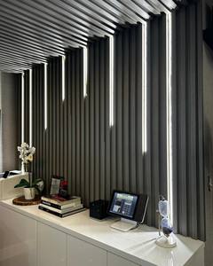 Pannello in PVC insonorizzato in fibra di legno ignifuga con Design in legno di alta qualità <span class=keywords><strong>pareti</strong></span> interne salotti impermeabili hotel - Product Image 2