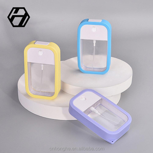 Venta al por mayor <span class=keywords><strong>de</strong></span> plástico <span class=keywords><strong>de</strong></span> lujo cosmético Mini Alcohol pequeña agua <span class=keywords><strong>50ml</strong></span> Perfume vacío Pet desinfectante niebla botella <span class=keywords><strong>de</strong></span> spray recargable - Product Image 3