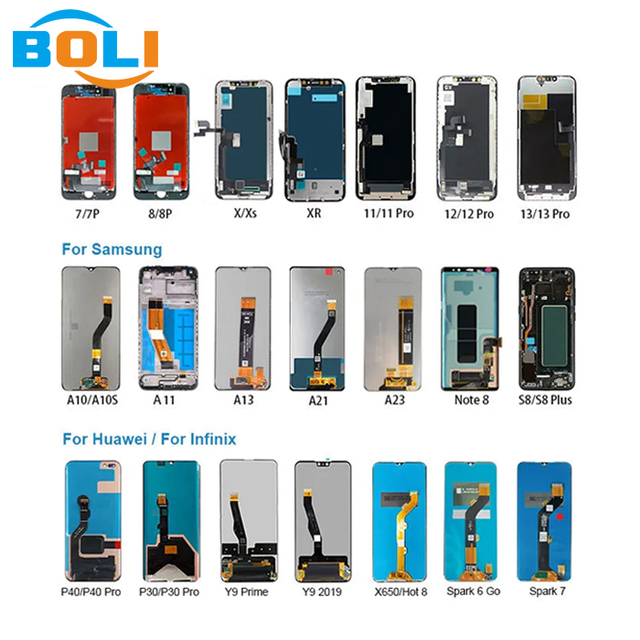 Lcd Manufacturer Wholesale Mobile Phone LCDs Different Brands Model for Iphone Samsung Huawei Display Touch Screen Replacement