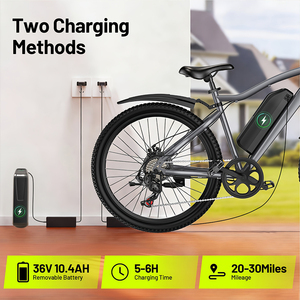 <span class=keywords><strong>Vélo</strong></span> <span class=keywords><strong>Électrique</strong></span> <span class=keywords><strong>Tout</strong></span>-<span class=keywords><strong>Terrain</strong></span> avec Fourche Suspendue Verrouillable, Pneus <span class=keywords><strong>Tout</strong></span>-<span class=keywords><strong>Terrain</strong></span>, Freins à Disque, 26 Pouces, 720W, Autonomie de 67 km, Vitesse Max. 32 km/h, pour Hommes et Femmes, Stock Local US - Product Image 2