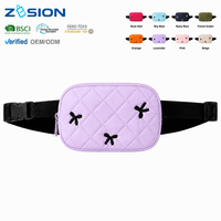 Sac banane matelassé personnalisé avec logo pour cadeaux d'entreprise, promotionnel, en matériaux recyclés, sac de ceinture pour festivals, salons professionnels, vente en gros, OEM