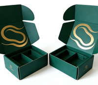 Boîte d'expédition en carton ondulé doré, personnalisable avec logo et taille, vente en gros, gaufrage, offre spéciale usine