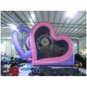 Château <span class=keywords><strong>gonflable</strong></span> commercial double cœur, cabine photo romantique pour mariage, château <span class=keywords><strong>gonflable</strong></span> pour enfants et adultes pour locations de fêtes - Product Image 5