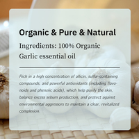 Huile essentielle d'ail naturelle à haute teneur en allicine - Qualité alimentaire et matière première cosmétique en vrac