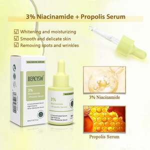 3% Niacinamide + <span class=keywords><strong>Propolis</strong></span> Sérum éclaircissant, éclaircissant, anti-rides, raffermissant Sérum de soin du visage - Product Image 2