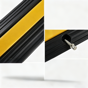 Protection d'angle murale en caoutchouc recyclé de haute qualité, durable, anti-pression, protection de câble, ralentisseur de circulation - Product Image 2