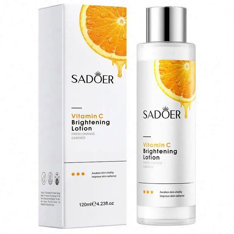 Groothandel Oranje Extract Vitamine C Voedende Gezicht Lotion Lightening Verfrissende Energie Flessen Vitamine C Facial Lotion