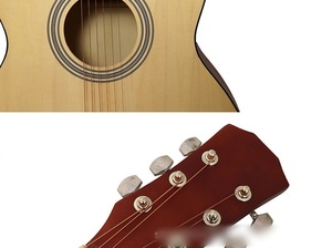 Vendita calda chitarra acustica 40 pollici tutto Basswood chitarra artigianale per principianti - Product Image 6