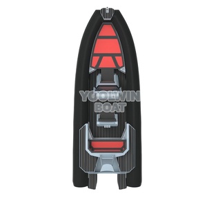 סירת פטרול 680 בהתאמה אישית, 12 אנשים, סירת ספורט ימי מסיבי זכוכית, סירה מתנפחת למחצה, בולם זעזועים, נהג, דיג, בילוי - Product Image 4