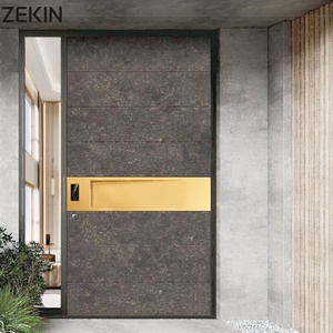 Zekin Aluminum Alloy American Garden Swing Soundproof Exterior Door with Thermal <b>Insulation</b> for Villa and house Entry - Product Image 1